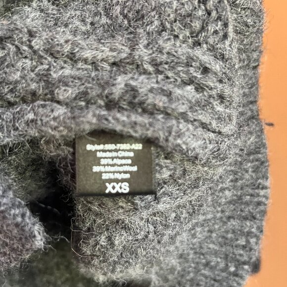 Jenni Kayne Wool & Alpaca Cable Cocoon Cardigan In Charcoal - Picture 5 of 7